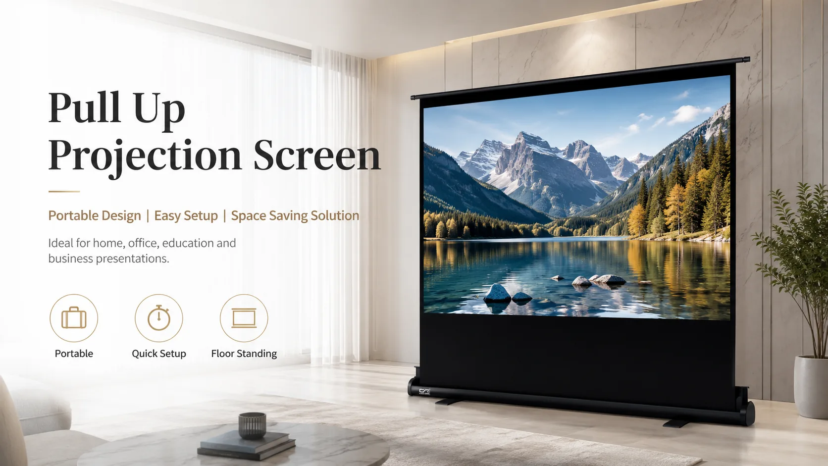 pull up projection screen
