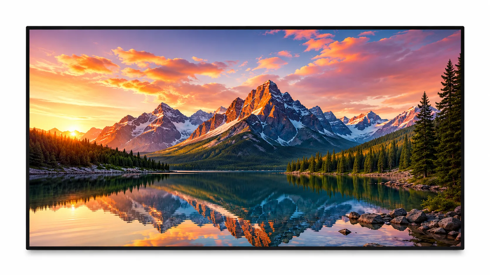 ultra thin Bezel Fixed Frame Screens